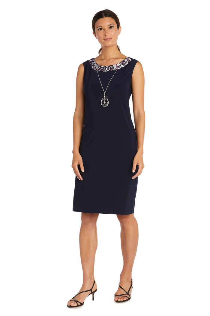 R&M Richards Two Piece Short Print Jacket Dress 7823 - The Dress Outlet