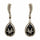 Rhinestone Encrust Diamond Open Teardrop Earrings - The Dress Outlet