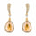 Rhinestone Encrust Diamond Open Teardrop Earrings - The Dress Outlet