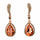 Rhinestone Encrust Diamond Open Teardrop Earrings - The Dress Outlet