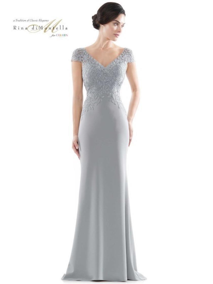 Rina di Montella Formal Beaded Long Dress 2718