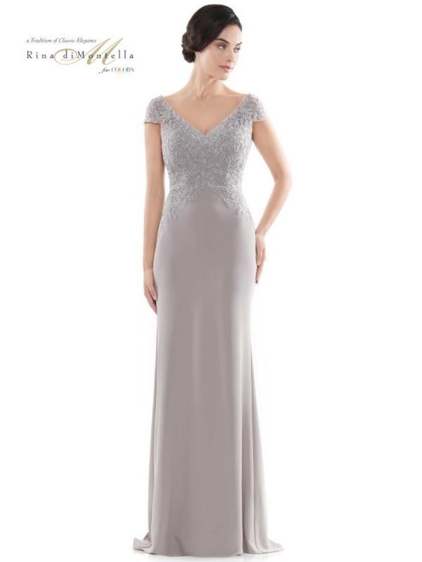 Rina di Montella Formal Beaded Long Dress 2718