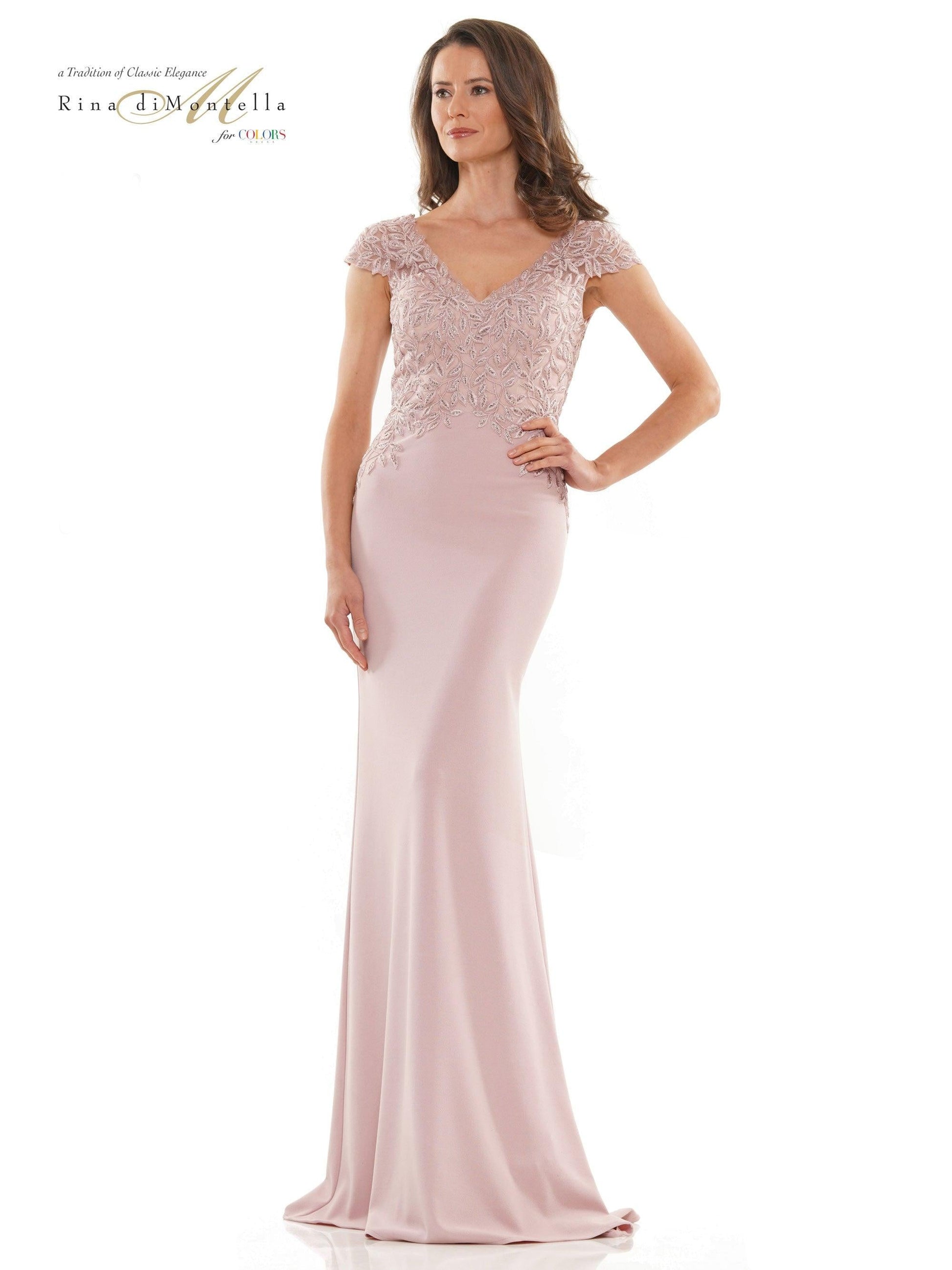 Rina di Montella Formal Beaded Long Dress 2718