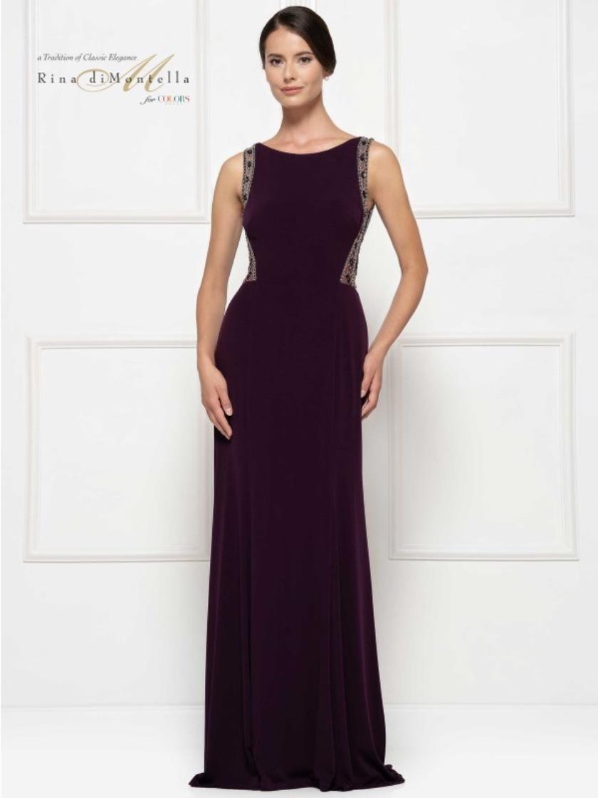 Rina di Montella Formal Sleeveless Long Dress 2609 - The Dress Outlet
