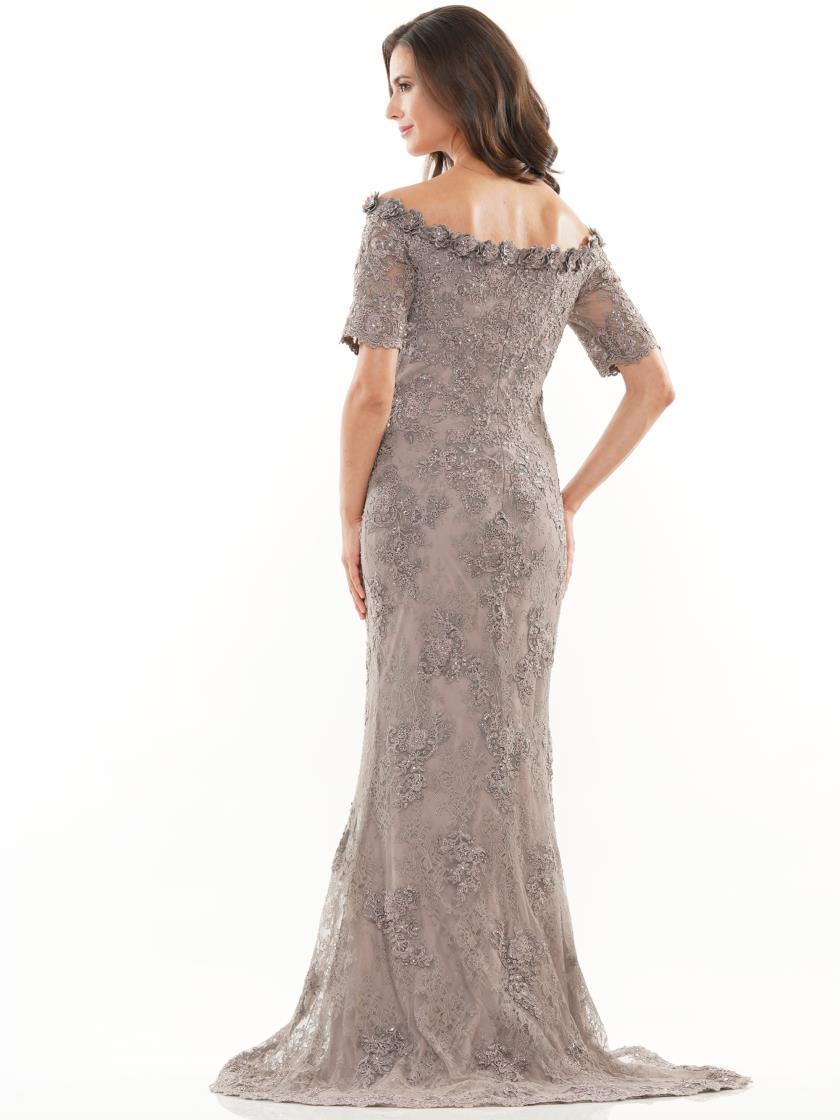 Rina di Montella Lace Offshoulder Long Dress 2727 - The Dress Outlet