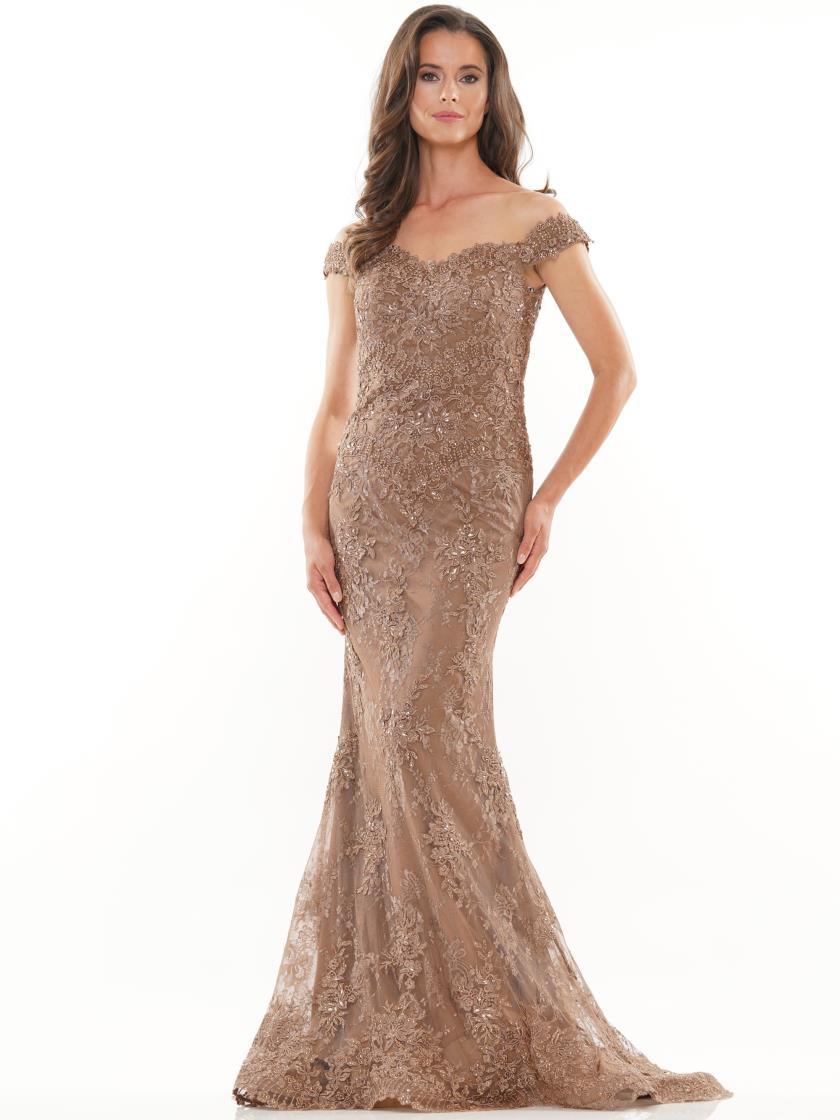 Rina di Montella Long Formal Beaded Dress 2711 - The Dress Outlet