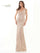 Rina di Montella Long Formal Cap Sleeve Dress 2723 - The Dress Outlet