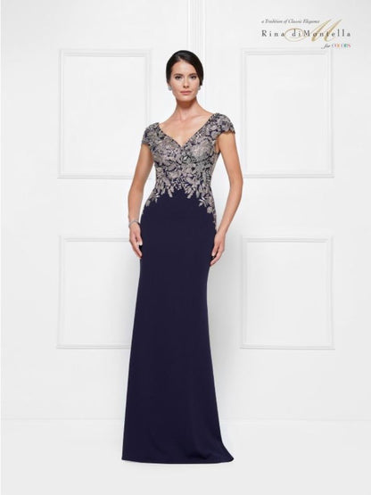 Rina di Montella Long Formal Dress 2652 - The Dress Outlet