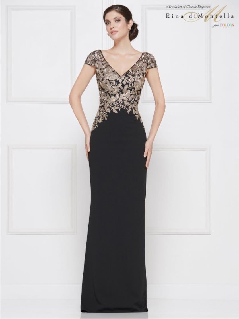 Rina di Montella Long Formal Dress 2652 - The Dress Outlet