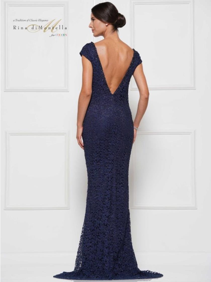 Rina di Montella Long Formal Evening Dress 2656 - The Dress Outlet