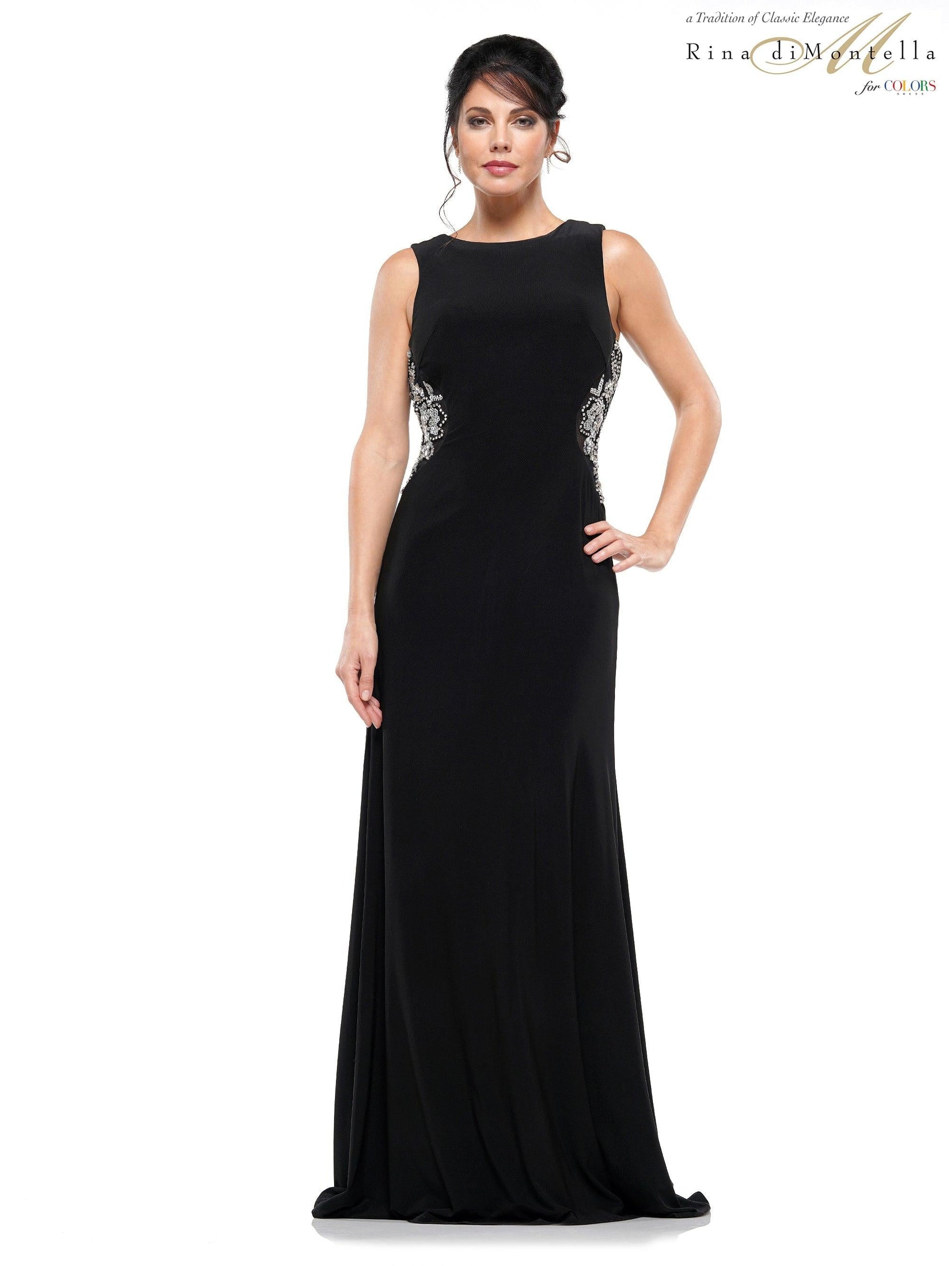 Rina Di Montella Long Formal Fitted Dress 2029