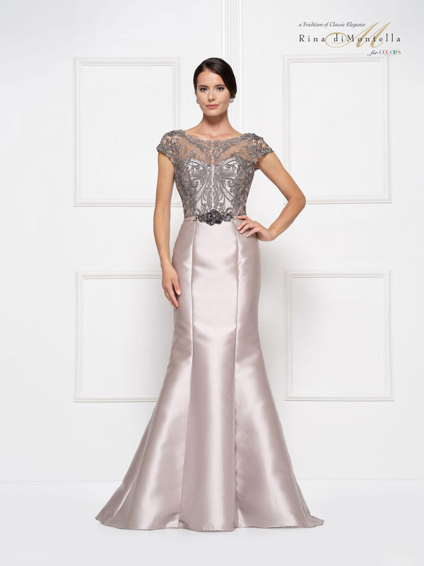 Rina di Montella Long Formal Mermaid Dress 2684 - The Dress Outlet