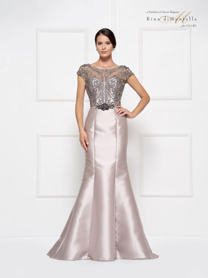 Rina di Montella Long Formal Mermaid Dress 2684 - The Dress Outlet