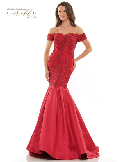 Rina di Montella Long Formal Mermaid Dress 2783 - The Dress Outlet