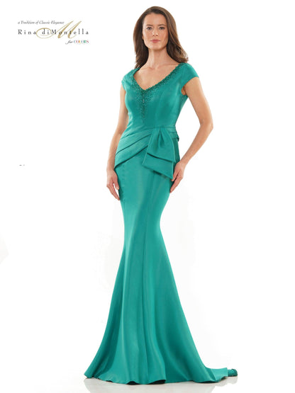 Rina di Montella Long Mother of the Bride Gown 2752 - The Dress Outlet