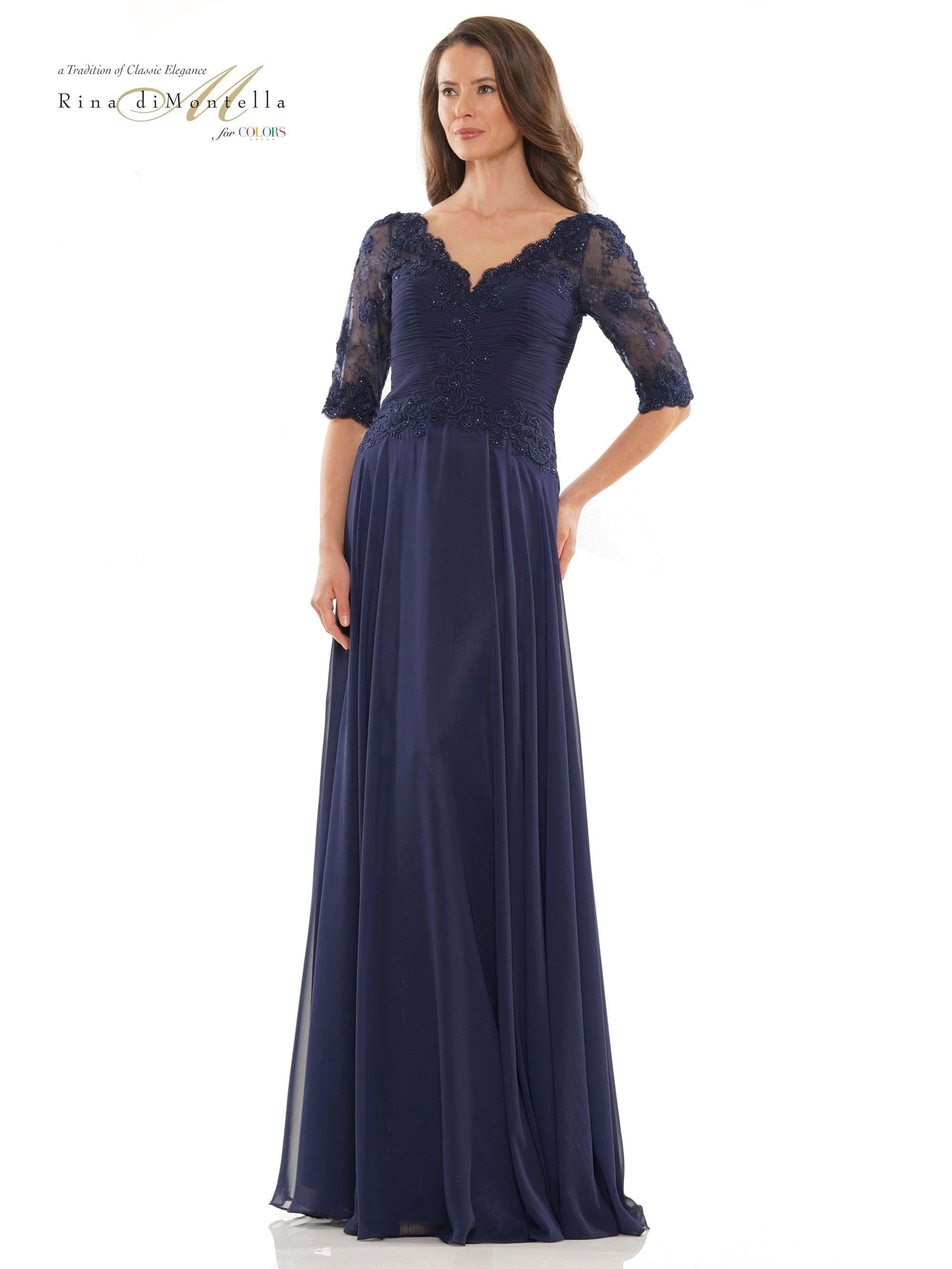 Rina di Montella Long Mother of the Bride Gown 2760