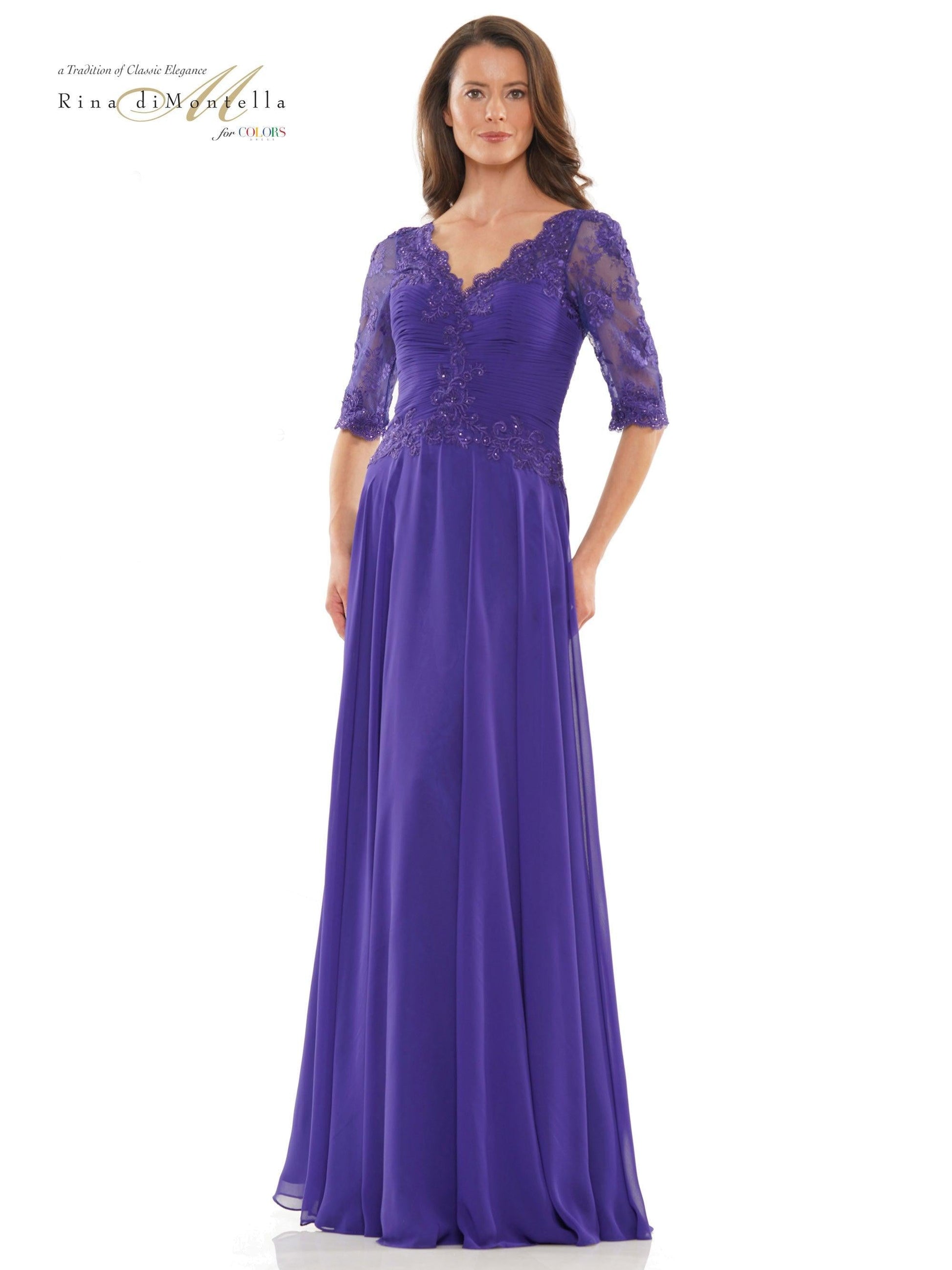 Rina di Montella Long Mother of the Bride Gown 2760
