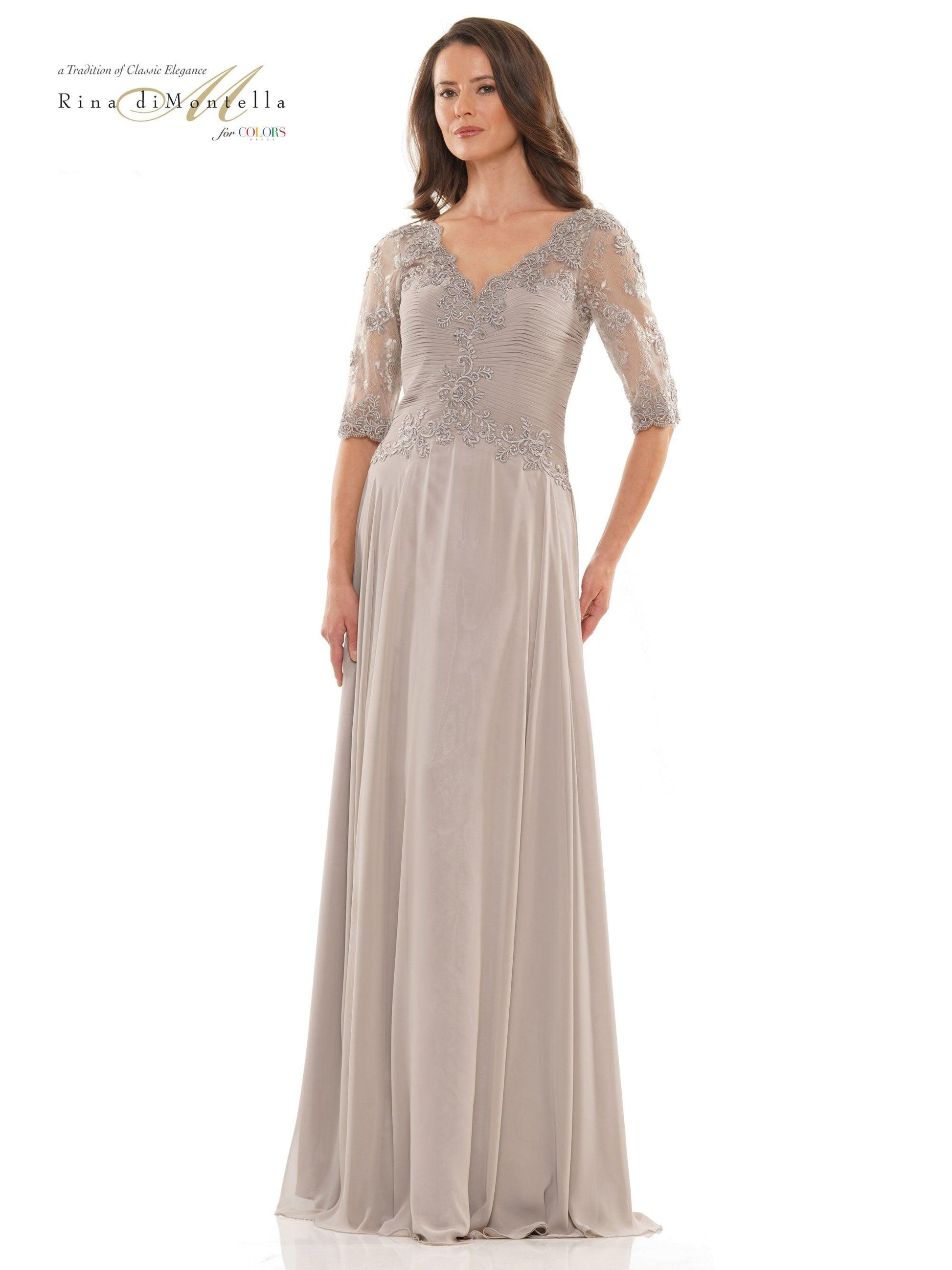 Rina di Montella Long Mother of the Bride Gown 2760