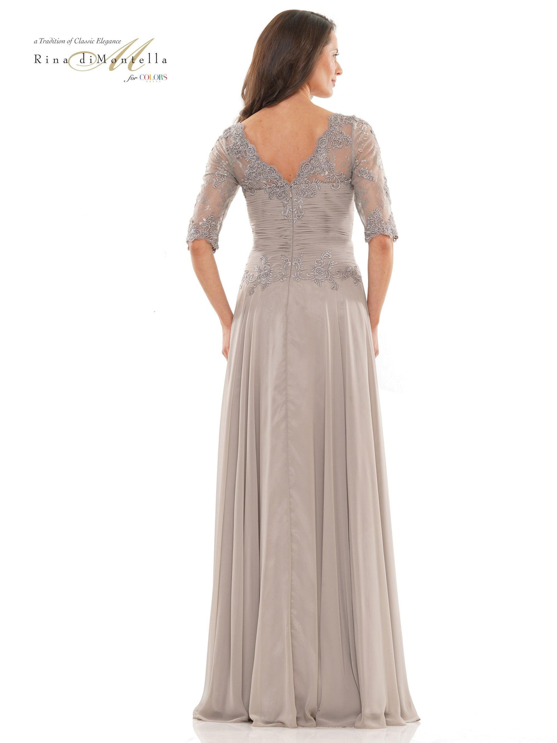 Rina di Montella Long Mother of the Bride Gown 2760