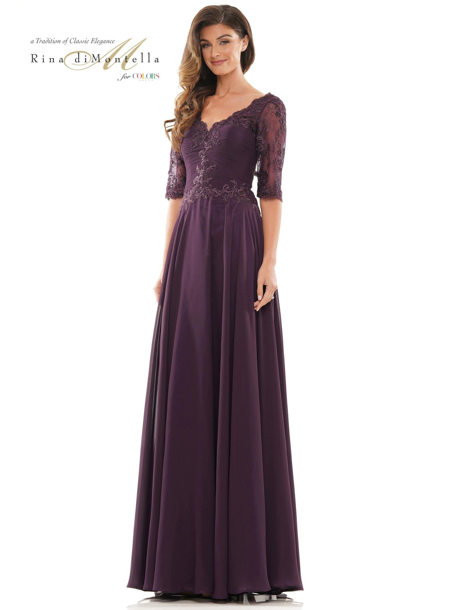 Rina di Montella Long Mother of the Bride Gown 2760