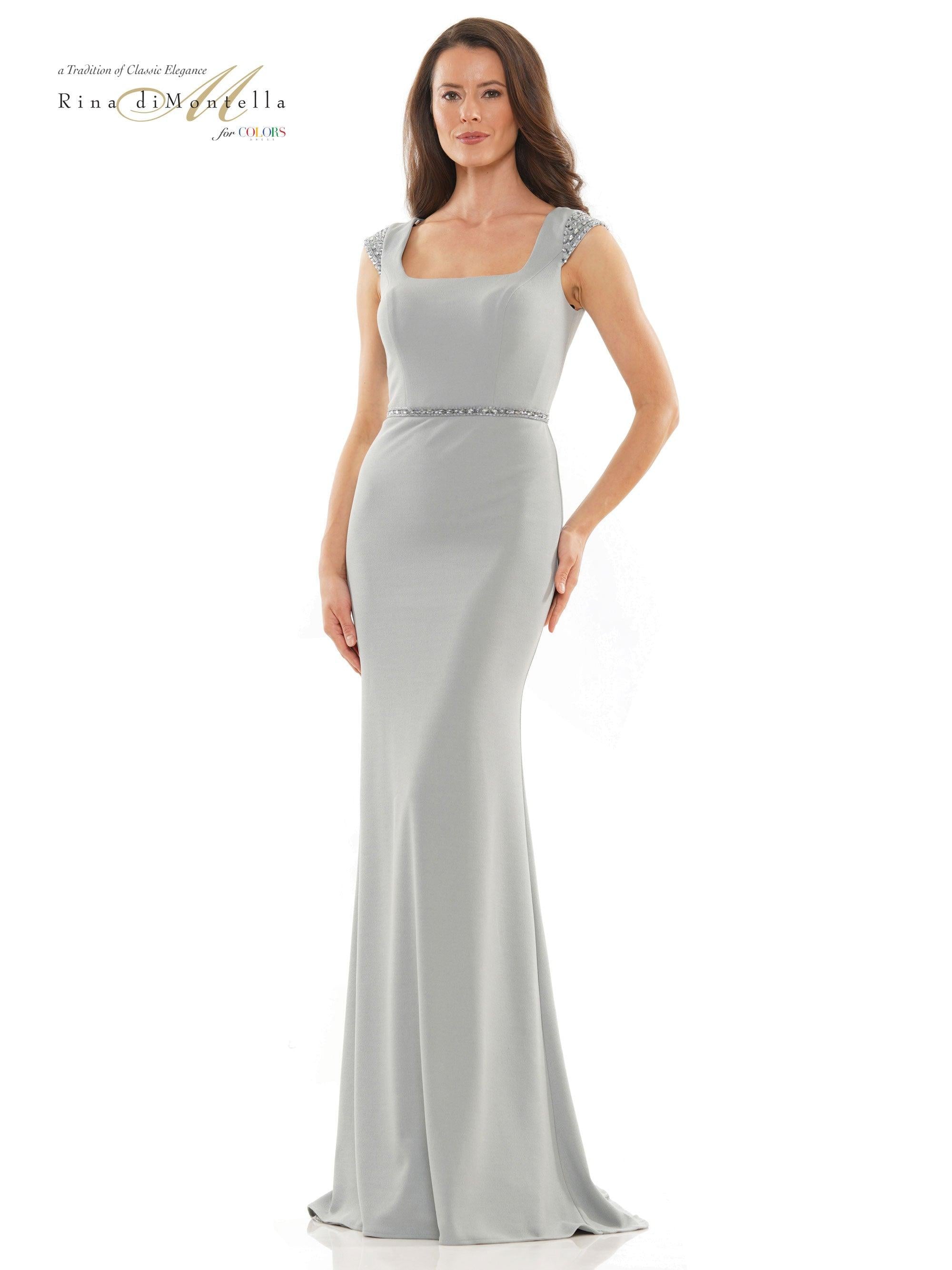 Rina di Montella Long Mother of the Bride Gown 2762 - The Dress Outlet