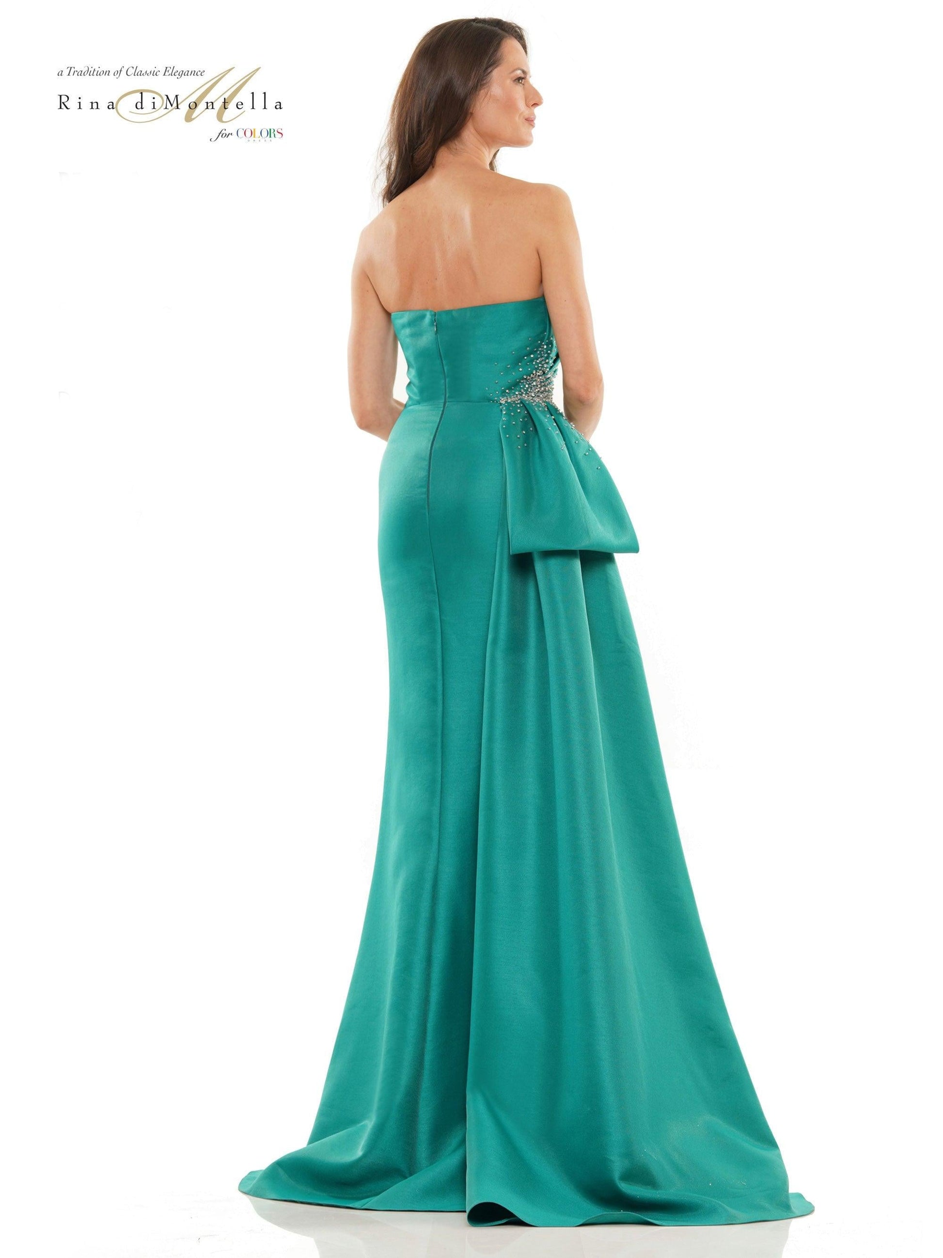 Rina di Montella Long Strapless Formal Dress 2750