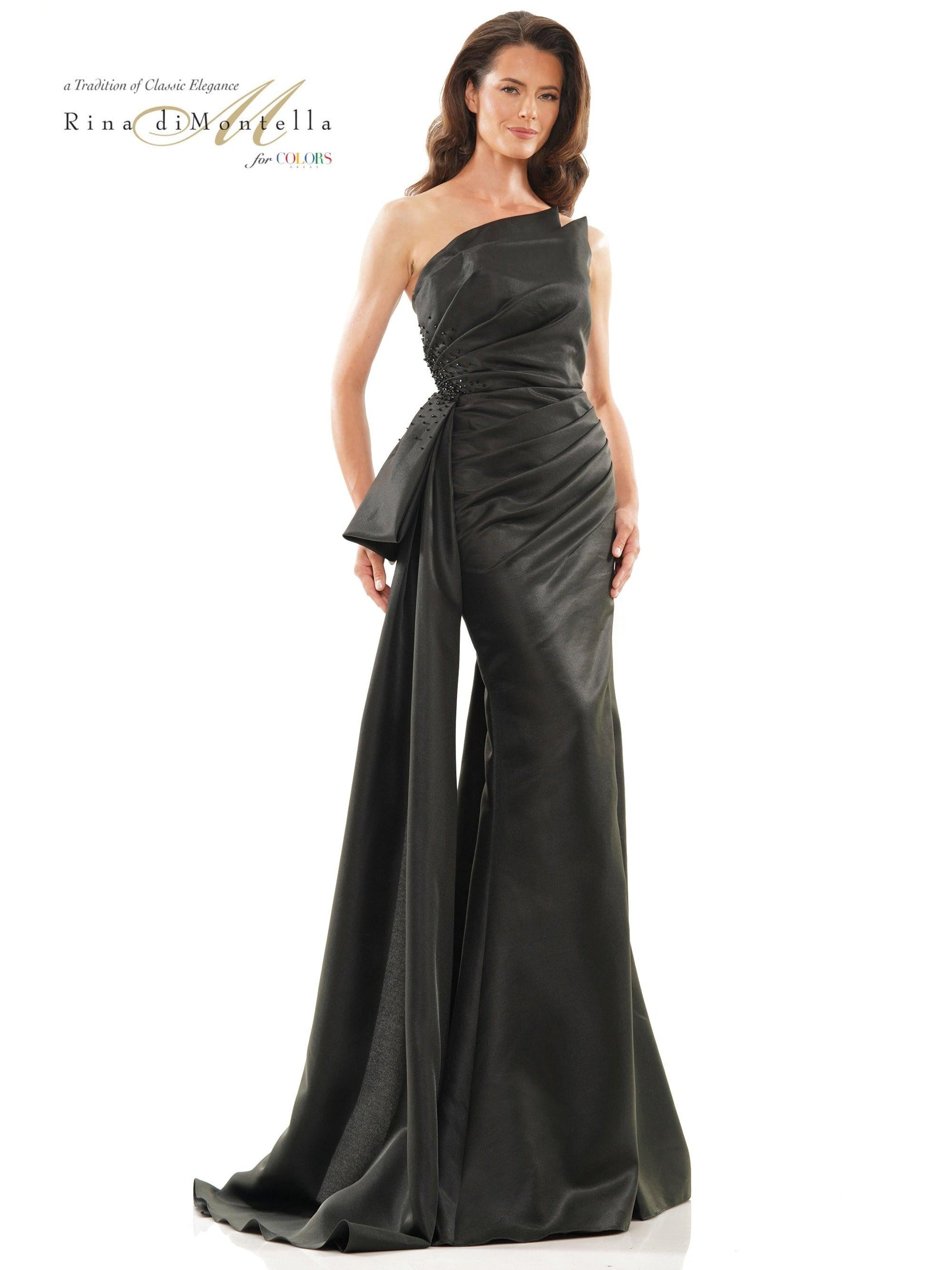 Rina di Montella Long Strapless Formal Dress 2750