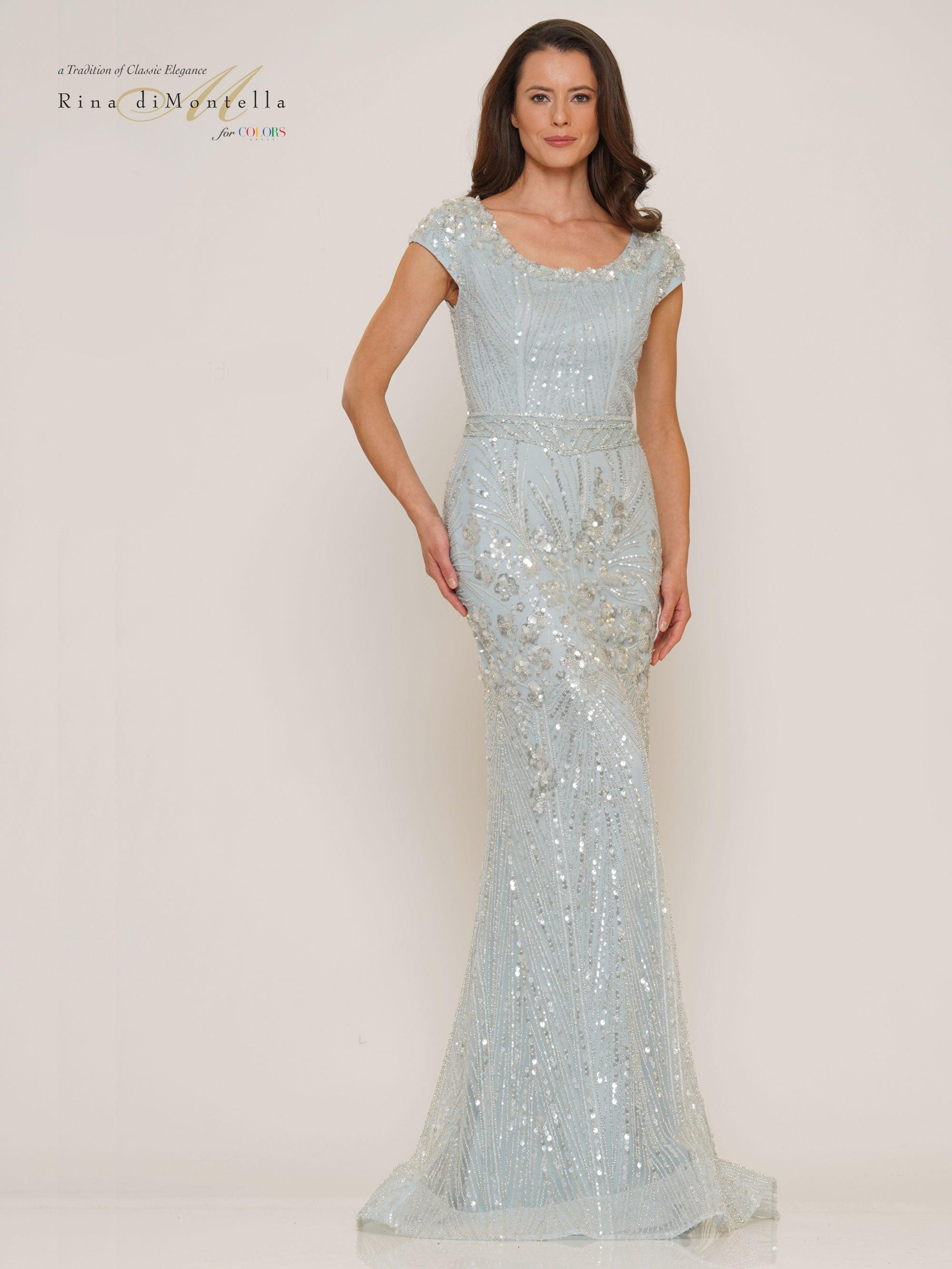 Rina di Montella Mother of the Bride Long Gown 2753 - The Dress Outlet