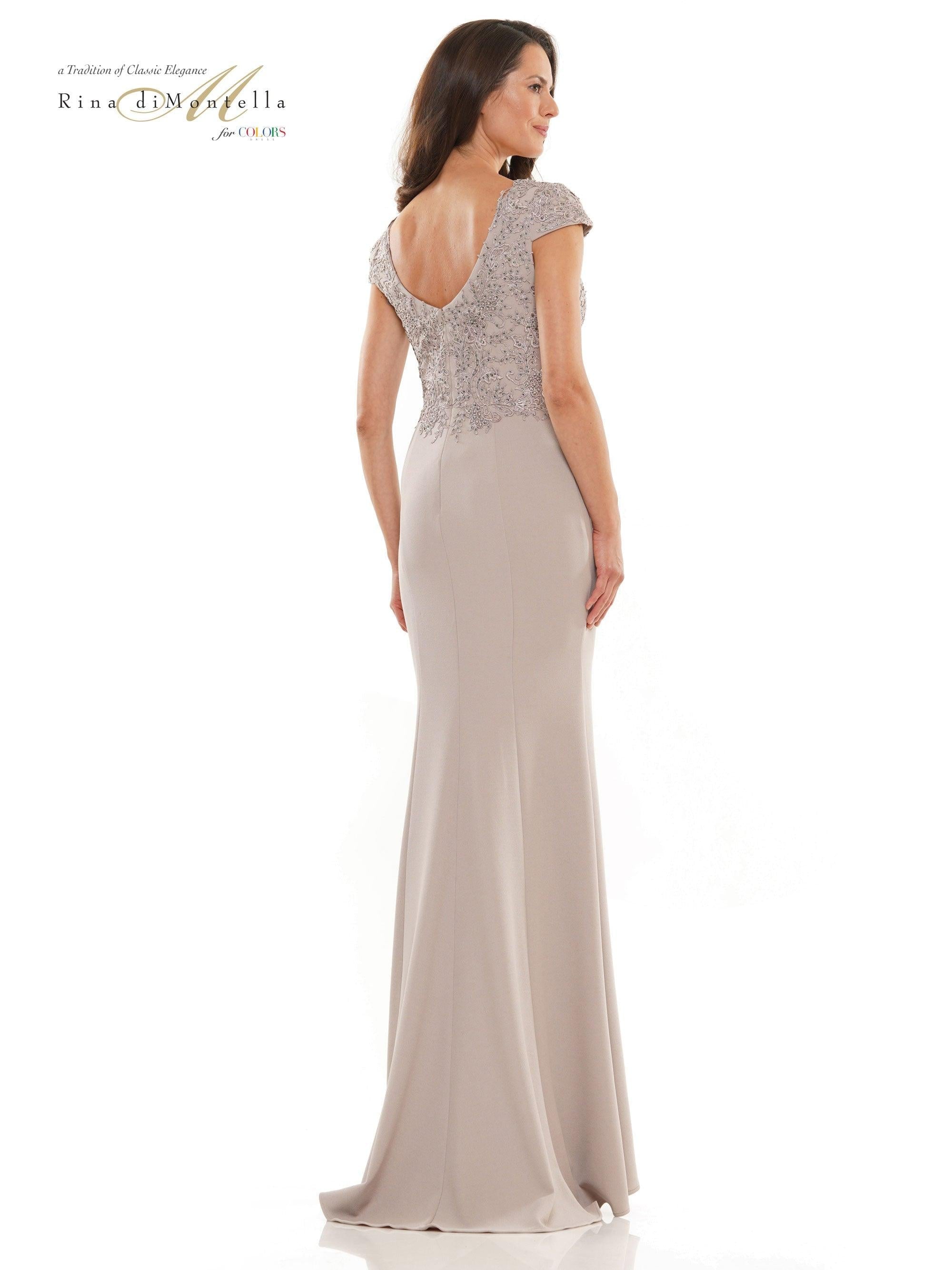 Rina di Montella Mother of the Bride Long Gown 2763 - The Dress Outlet