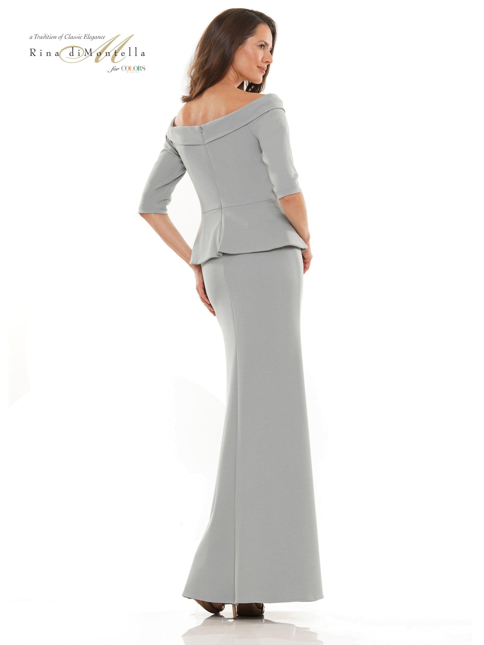 Rina di Montella Mother of the Bride Long Gown 2764 - The Dress Outlet