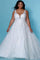 Wedding Dresses Long Sleeveless Glitter Tulle Wedding Dress Ivory
