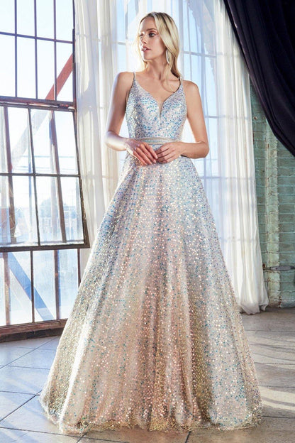 Sequin Long Prom Dress Sale - The Dress Outlet