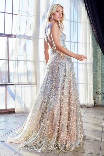 Sequin Long Prom Dress Sale - The Dress Outlet