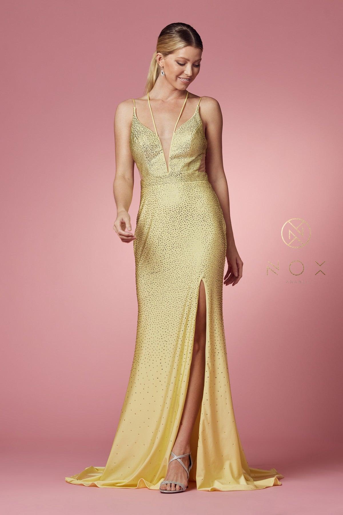 Sexy  Long High Slit Prom Dress
