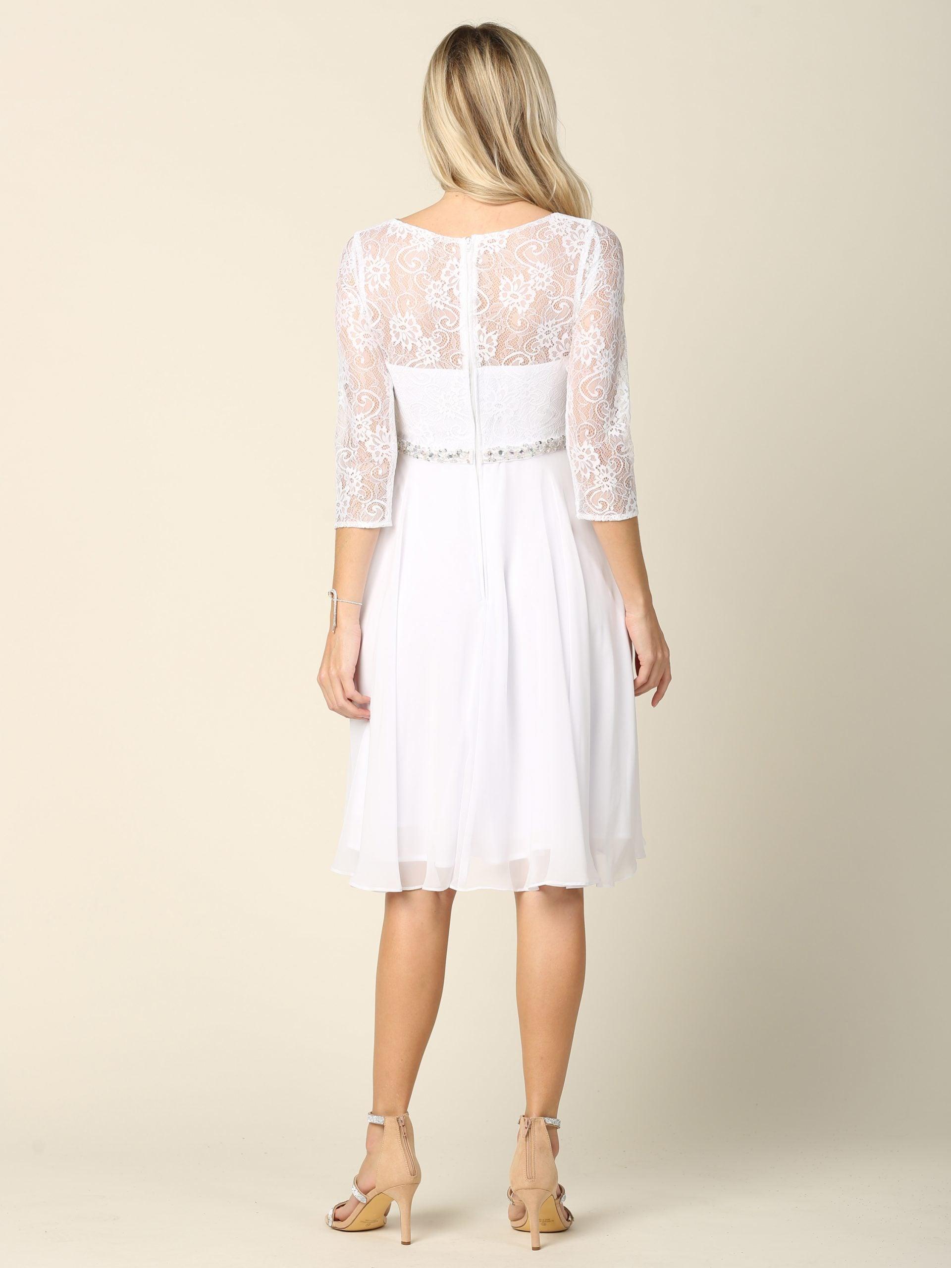 chinese dress ladies Short 3/4 Sleeve Lace Cocktail Dress