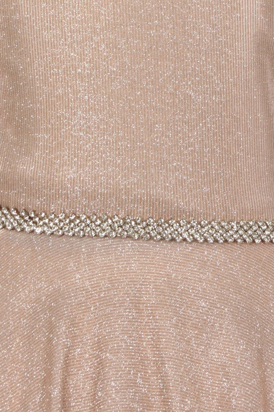Metallic sweetheart neck ruffle glitter cami mini dress