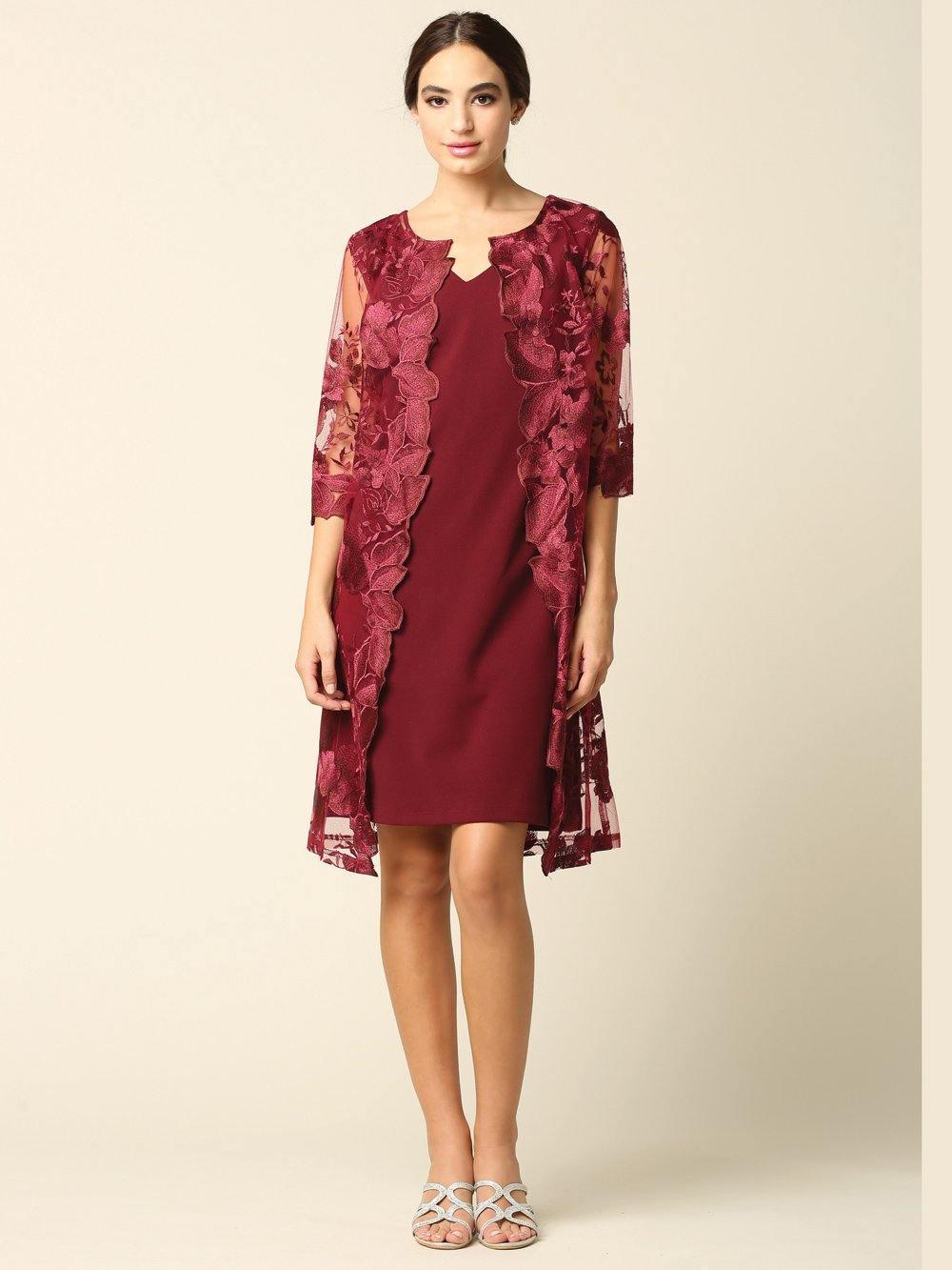 Short Mother of the Bride Chiffon Dress Sale - The Dress Outlet