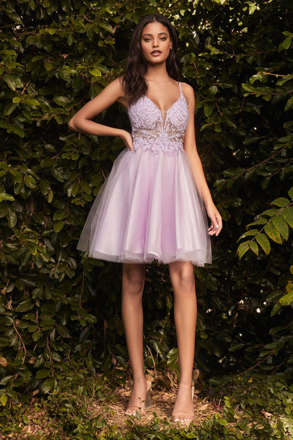 Short Prom Dress Homecoming Lilac