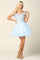 Short Prom Off Shoulder Homecoming Cocktail Dress - The Dress Outlet
