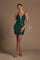 Short Sexy Sequins Spaghetti Strap Cocktail Dress - The Dress Outlet