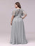 A-Line Sequin Leaf Maxi Prom Dress Sale - The Dress Outlet
