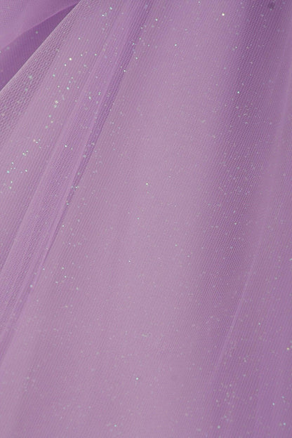 Short Sleeveless Glitter Flower Girl Dress - The Dress Outlet