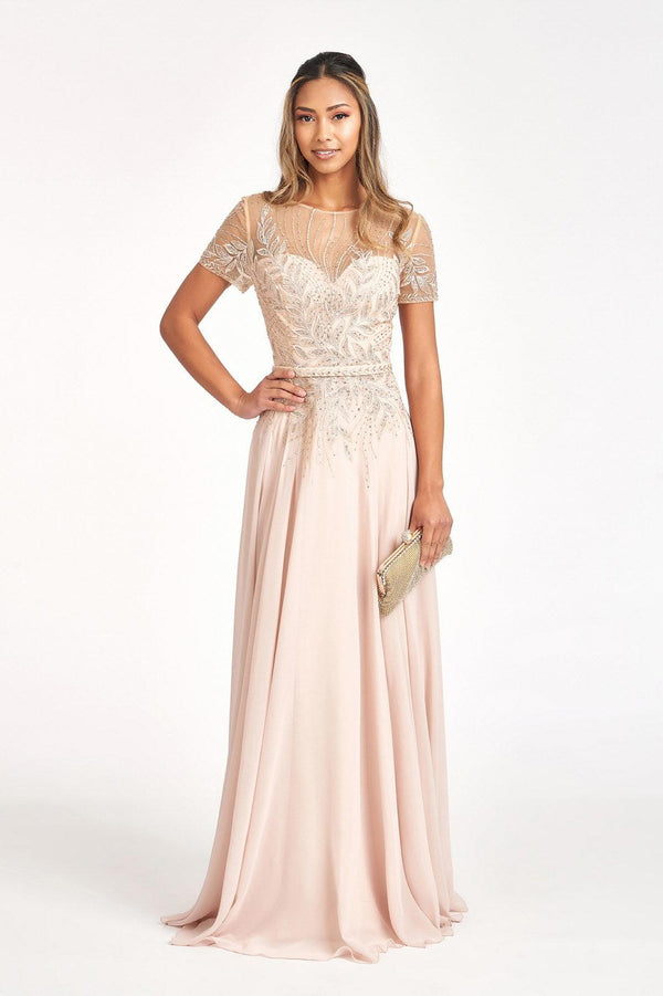 Mauve Short Sleeves Mother of the Bride Long Dress for $227.99 – The ...