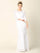 Simple Long 3/4 Sleeve Lace Wedding Dress - The Dress Outlet