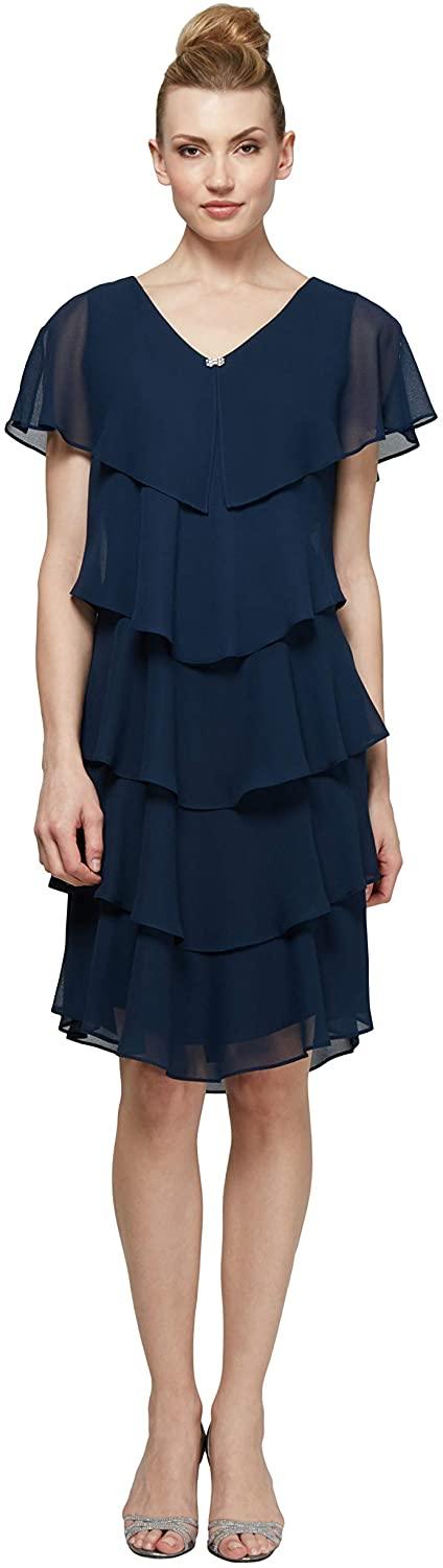 SL Fashions Formal Short Dress 9170434 - The Dress Outlet