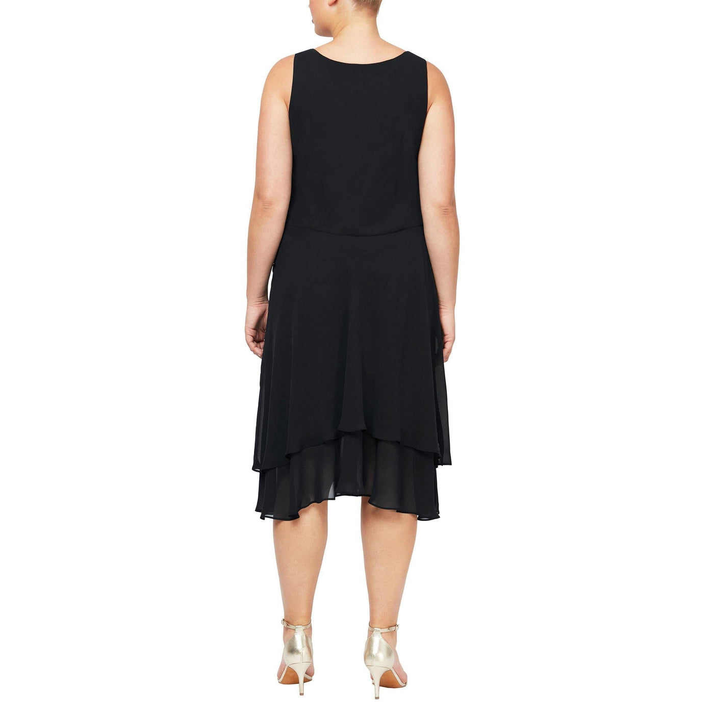 SL Fashions High Low Plus Size Jacket Dress 616184 - The Dress Outlet