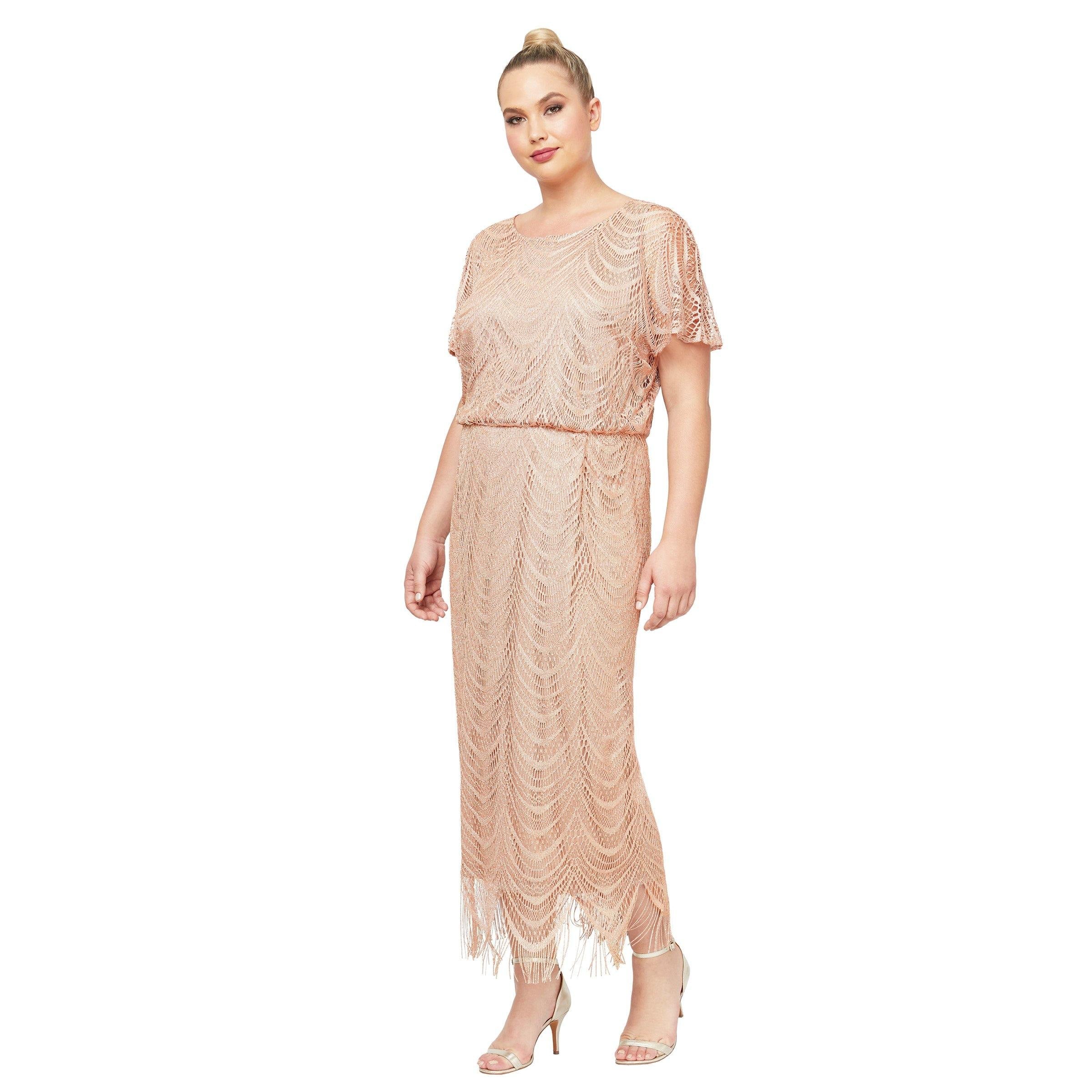 SL Fashions 695173 Long Plus Size Blouson Dress | The Dress Outlet SL Fashions 695173 Long Plus Size Blouson Dress | The Dress Outlet
