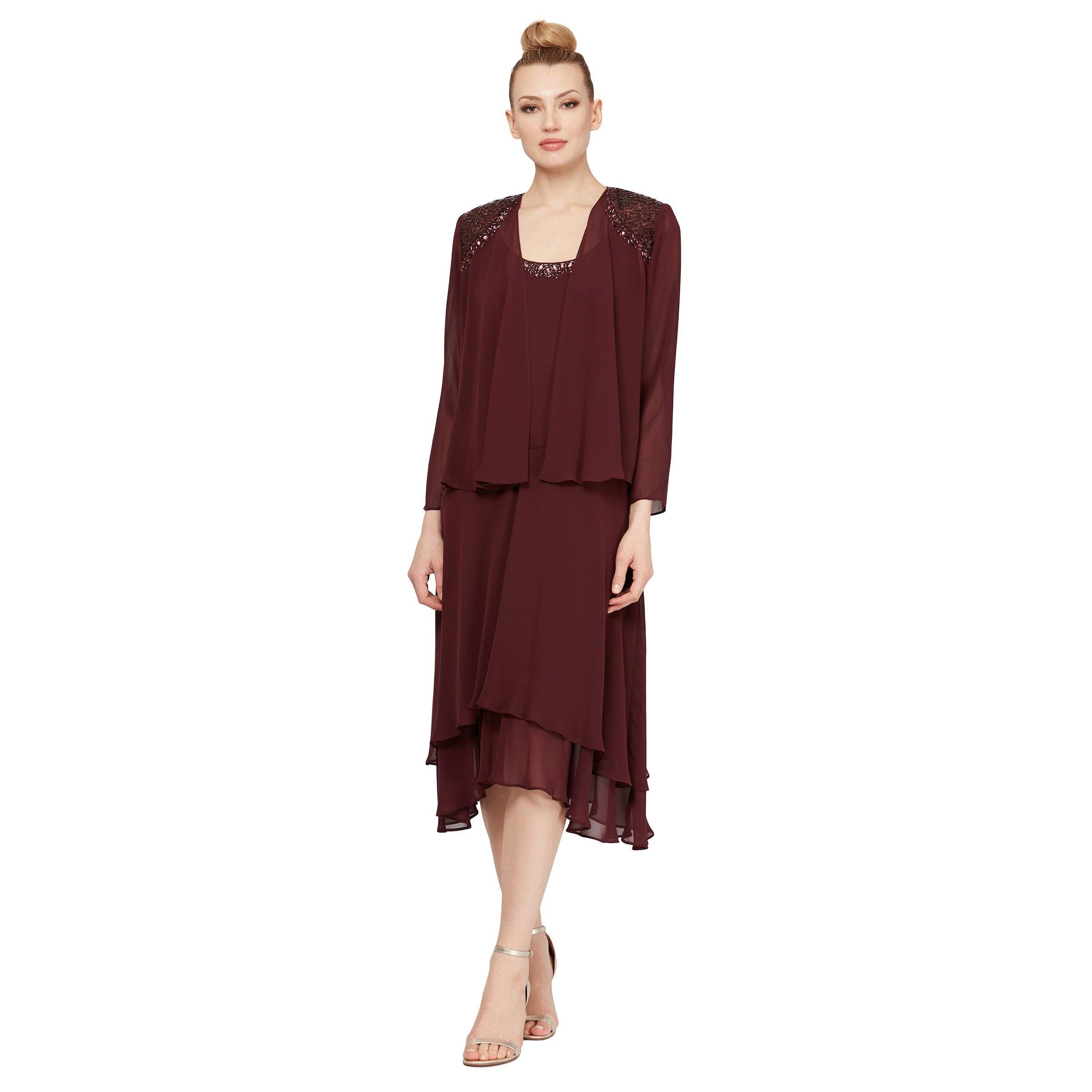 SL Fashions Mother of the Bride Jacket Dress 116184 - The Dress Outlet