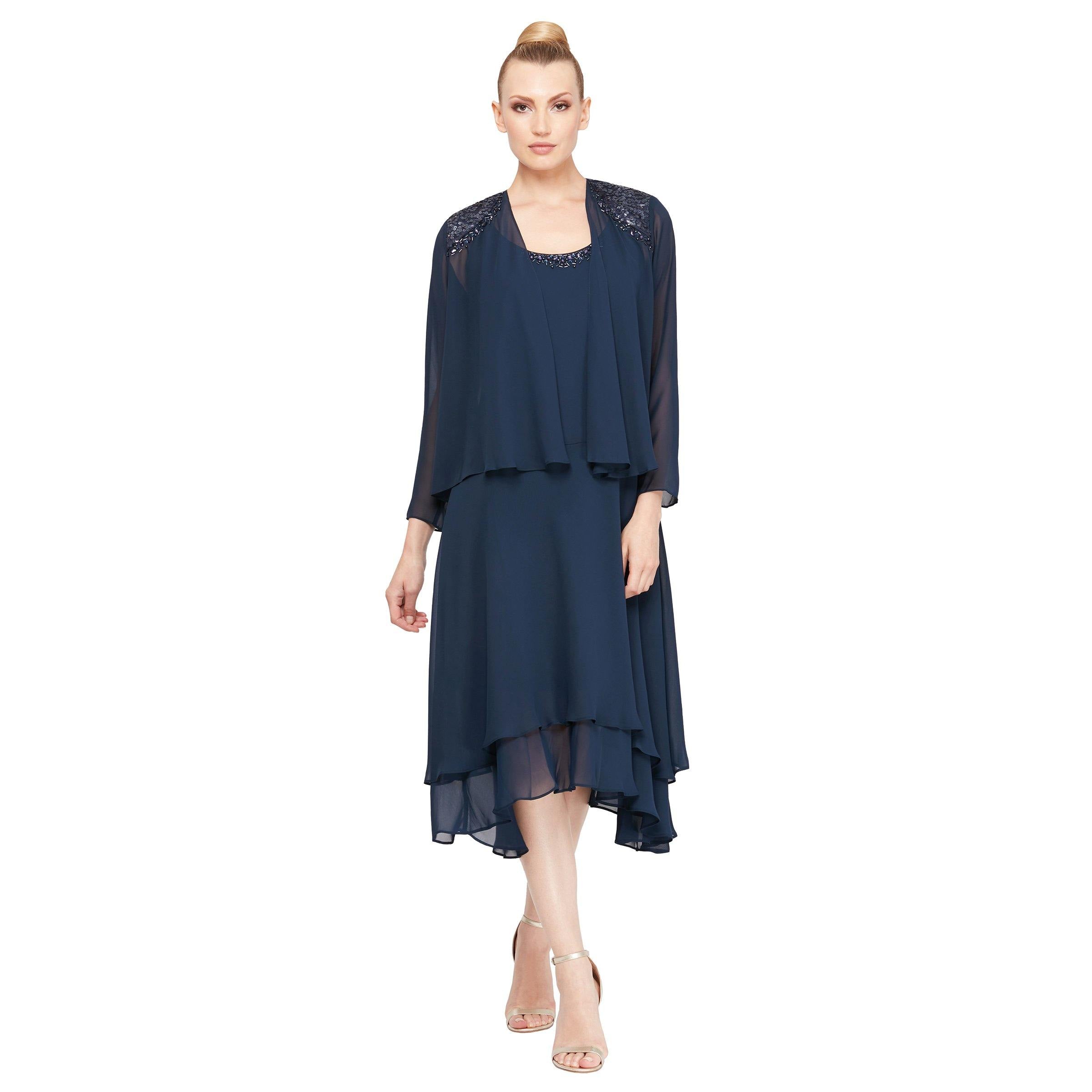 SL Fashions Mother of the Bride Jacket Dress 116184 - The Dress Outlet