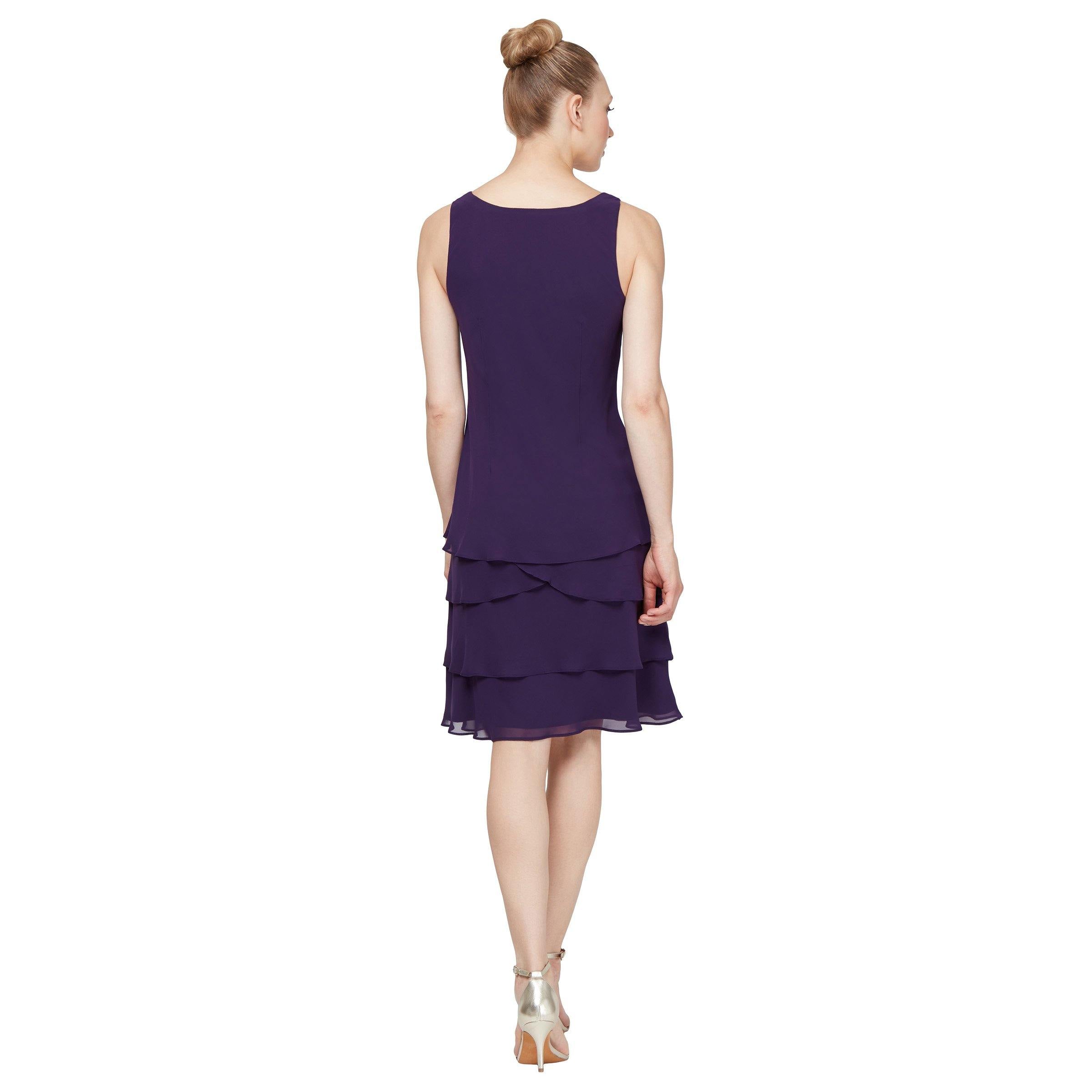 SL Fashions Mother of the Bride Short Dress 110692 - The Dress Outlet